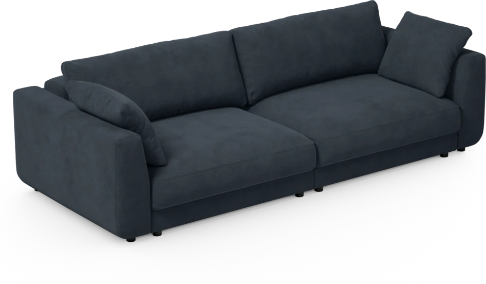 Amie - Bäddsoffa 4-sits - Blå
