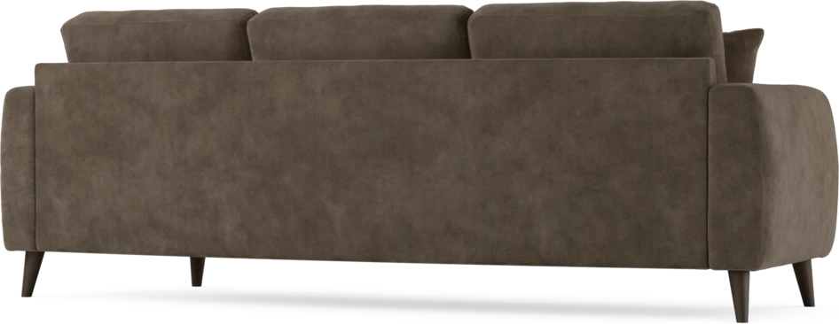 Eden - 3-sits soffa svängd - Brun