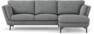 Madison Lux - 2-sits soffa med schäslong höger - Vit