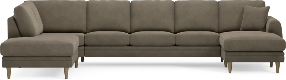 Eden - 3-sits soffa med divan vänster och schäslong höger - Beige