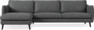 Madison Lux - 3-sits soffa med schäslong vänster - Grå