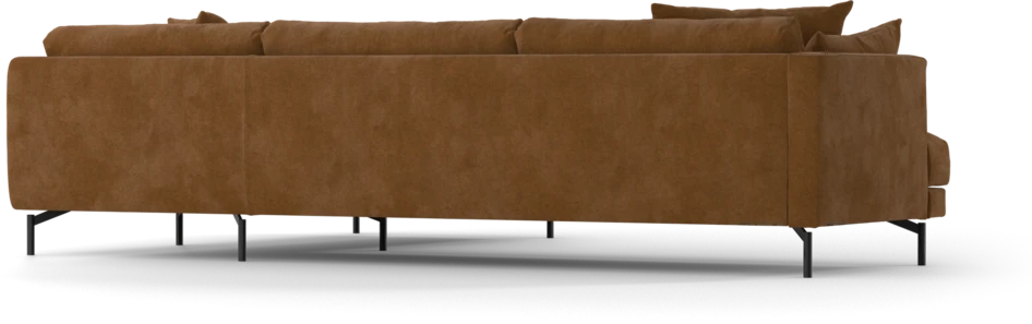 Harper - 3-sits soffa med divan höger - Orange