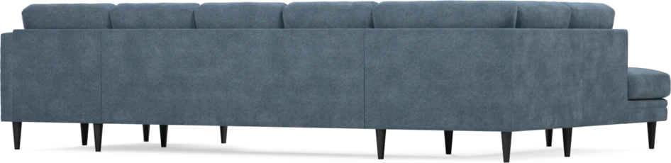 Eden - 3-sits soffa med divan vänster och schäslong höger - Blå