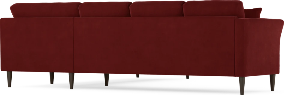 Eden - Hörnsoffa, 3+3-sits - Röd