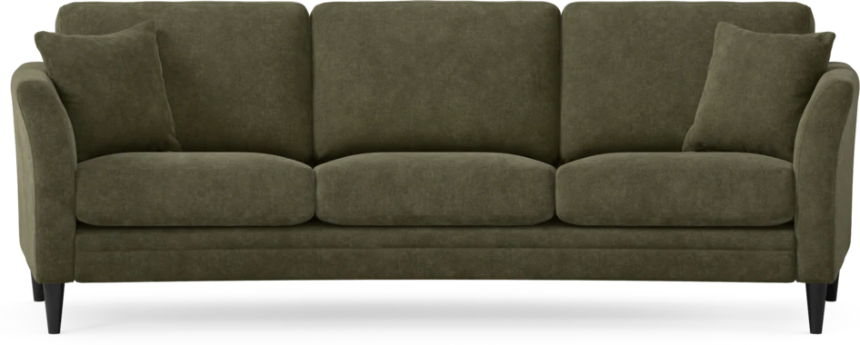 Eden - 3-sits soffa svängd - Grön