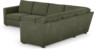 Friday - Hörnsoffa, 3+2-sits - Grön