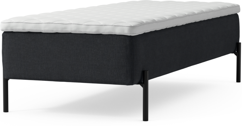 Delux Sense - Ramsäng, enkelsäng med bäddmadrass och sängben