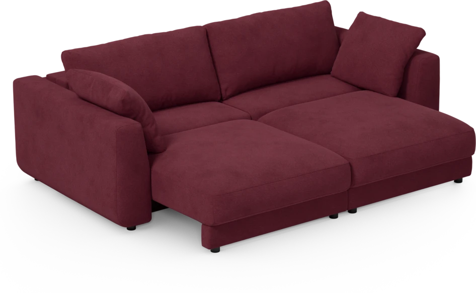 Amie - Bäddsoffa 3-sits - Röd