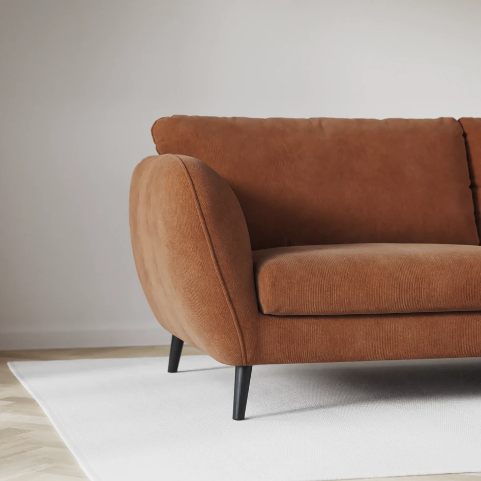 Madison Lux - Hörnsoffa 2+3-sits, hörn 2 - Orange