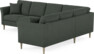 Eden - Hörnsoffa, 3+2-sits - Grön