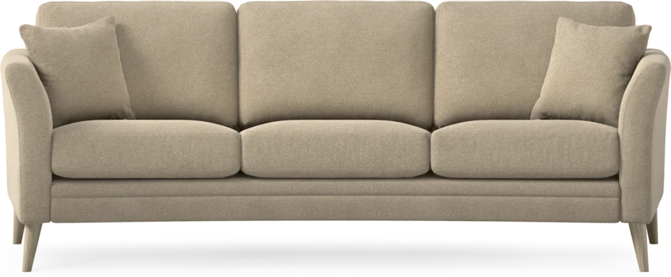 Eden - 3-sits soffa svängd - Beige