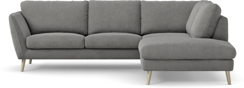 Madison - 2-sits soffa med divan höger - Grå