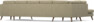 Eden - 3-sits soffa med divan vänster och schäslong höger - Beige