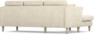 Eden - 2-sits soffa med schäslong - Beige