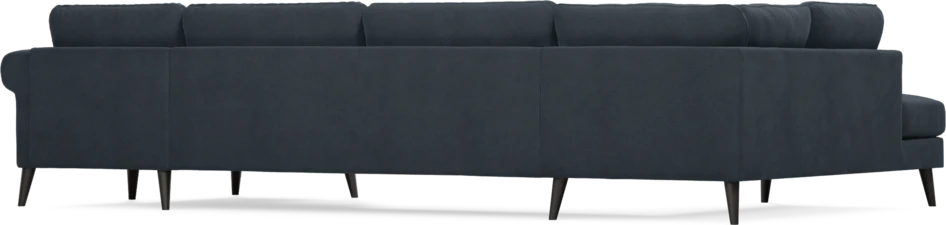 Bridge - 3-sits soffa med divan vänster och schäslong höger - Blå