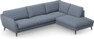 Madison Lux - 3-sits soffa med divan höger - Blå