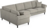 Eden - Hörnsoffa, 1+3-sits - Grå