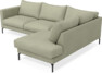 Impression Delux - 3-sits soffa med divan höger - Grön