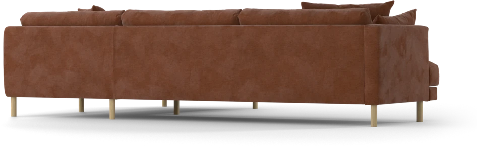 Harper - 3-sits soffa med divan höger - Orange