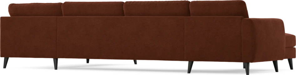 Bridge - 3-sits soffa med schäslong vänster och divan höger - Orange
