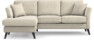 Eden - 2-sits soffa med schäslong - Beige