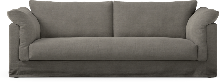 Cherrie - 3-sits soffa, hel dyna och kappa - Grå