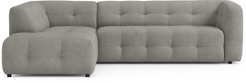 Bella - 3-sits soffa med divan vänster - Grå