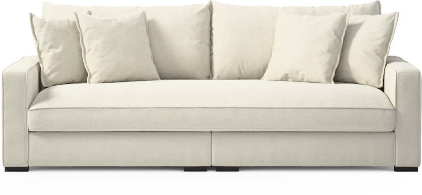 Rossi - 3-sits soffa, hel dyna - Vit