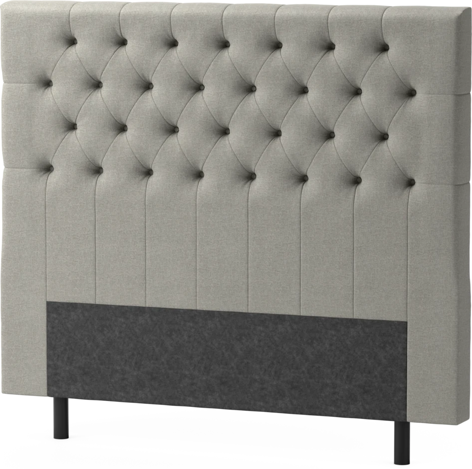 Delux Pikerad XL - Sänggavel, 90-210 cm - Grå