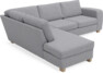 Friday - 2,5-sits soffa med divan vänster - Grå