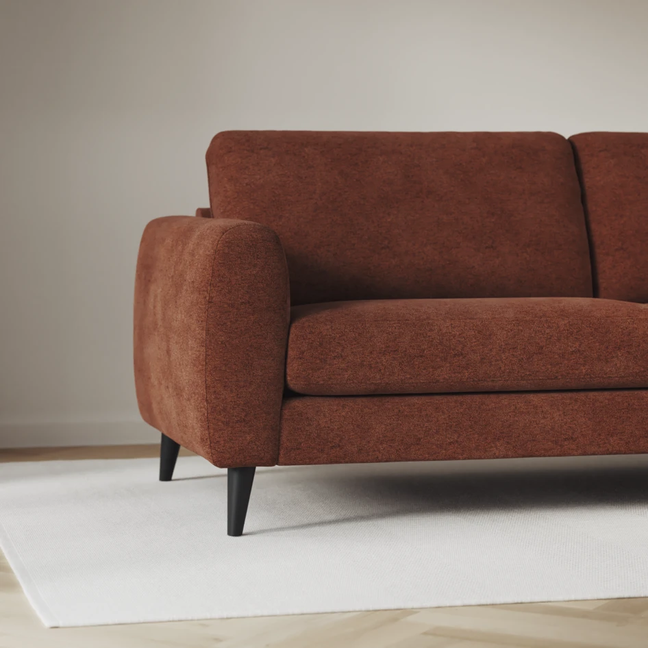 Bridge - 3-sits soffa - Orange