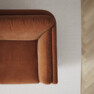 Madison - 3-sits soffa med divan vänster - Orange