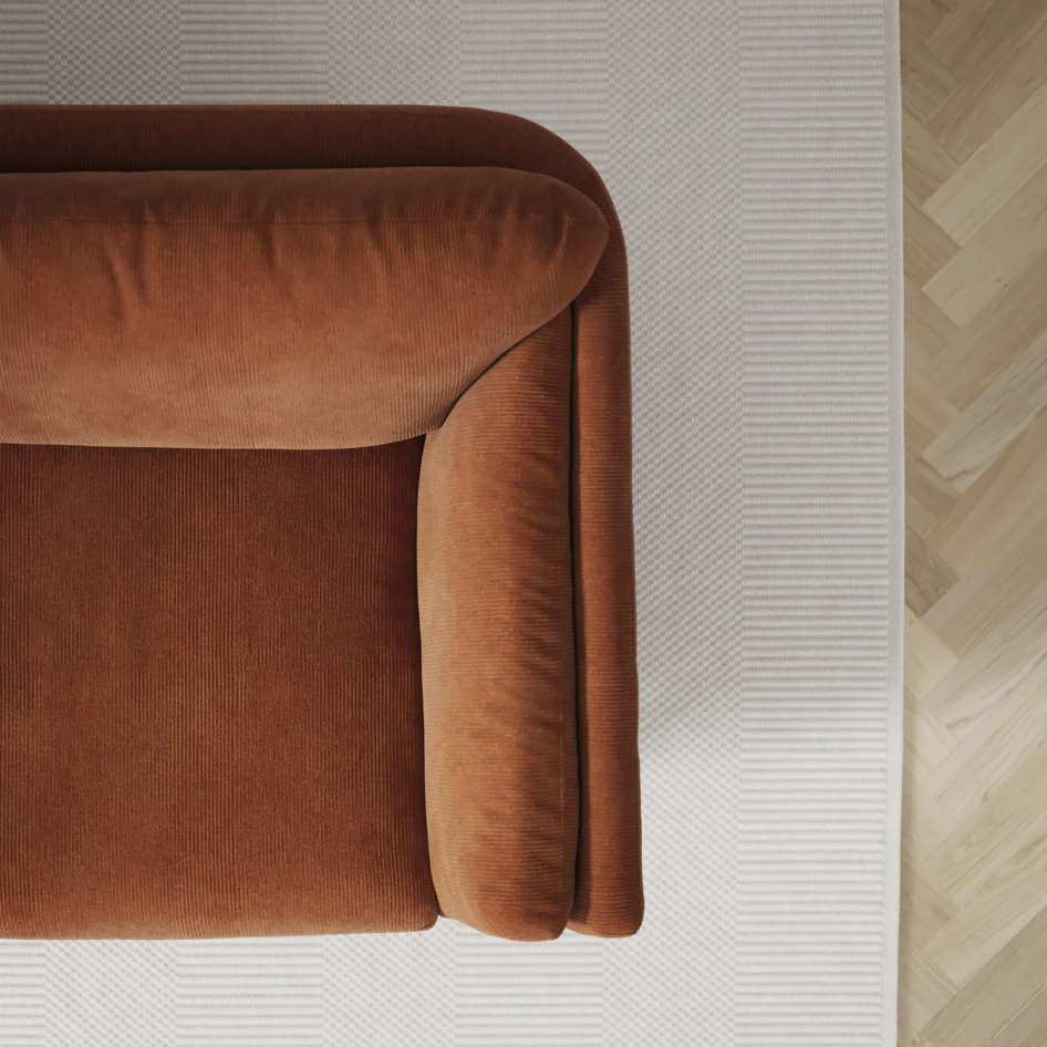 Madison Lux - Hörnsoffa 2+3-sits, hörn 2 - Orange