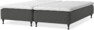 Delux Sense - Ramsäng, dubbelsäng med bäddmadrass - Grå