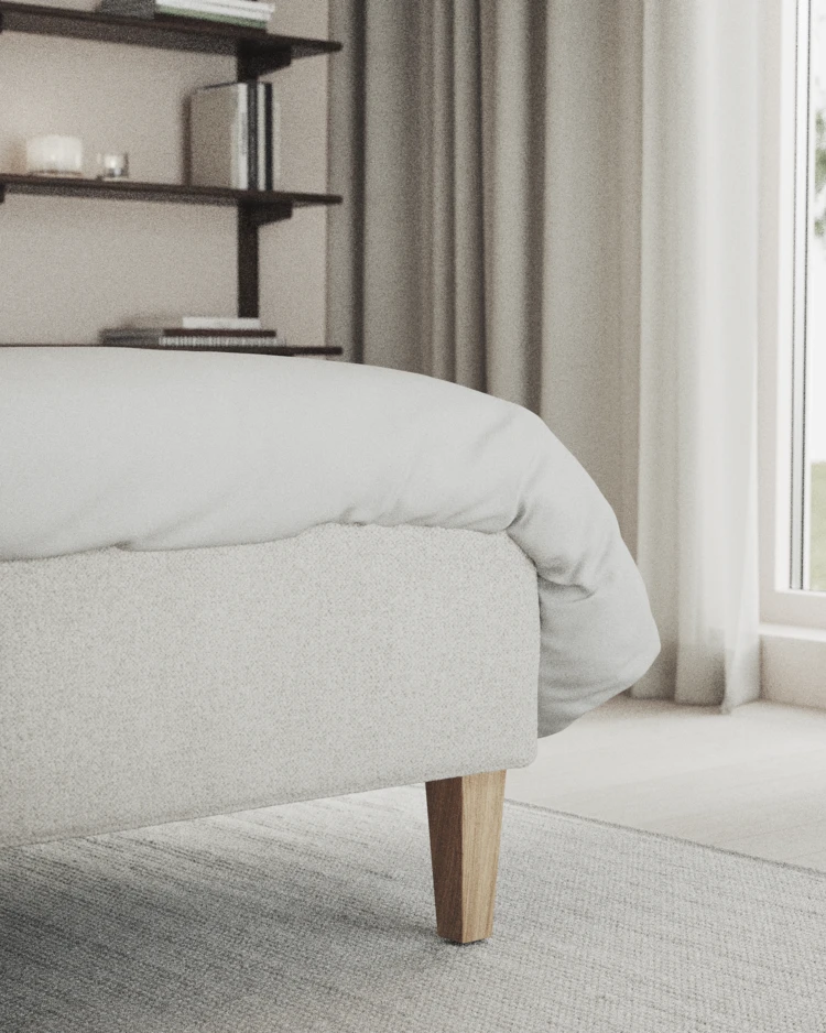 Delux Exclusive - Kontinentalsäng, enkelsäng 120 cm med bäddmadrass och sängben - inspiration