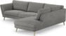 Madison Lux - 3-sits soffa med divan höger - Grå