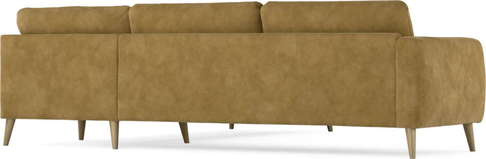 Bridge - Hörnsoffa, 3+3-sits - Gul
