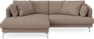 Harper - 4-sits med schäslong XL vänster - Brun