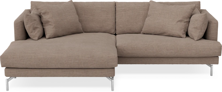 Harper - 4-sits med schäslong XL vänster - Brun