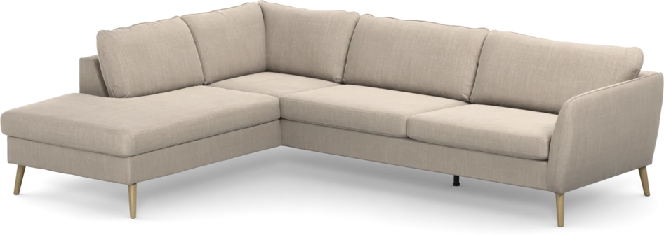 County - 2,5-sits soffa med divan vänster - Beige