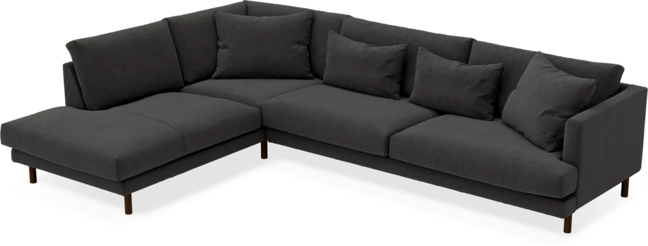 Harper - 3-sits soffa med divan vänster - Grå