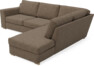 Friday - 2,5-sits soffa med divan höger - Brun