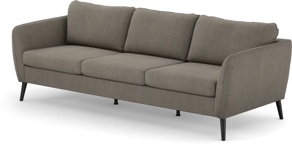 County - 3-sits soffa - Brun