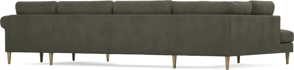 Bridge - 3-sits soffa med divan vänster och schäslong höger - Grå