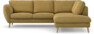Madison - 2-sits soffa med divan höger - Gul
