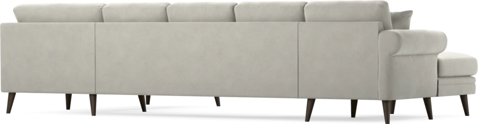 Eden - 3-sits soffa med schäslong vänster och divan höger - Grå