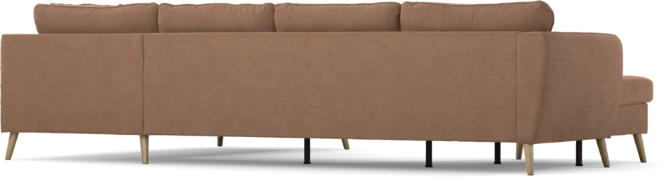 County - 3-sits soffa med schäslong vänster och divan höger - Orange