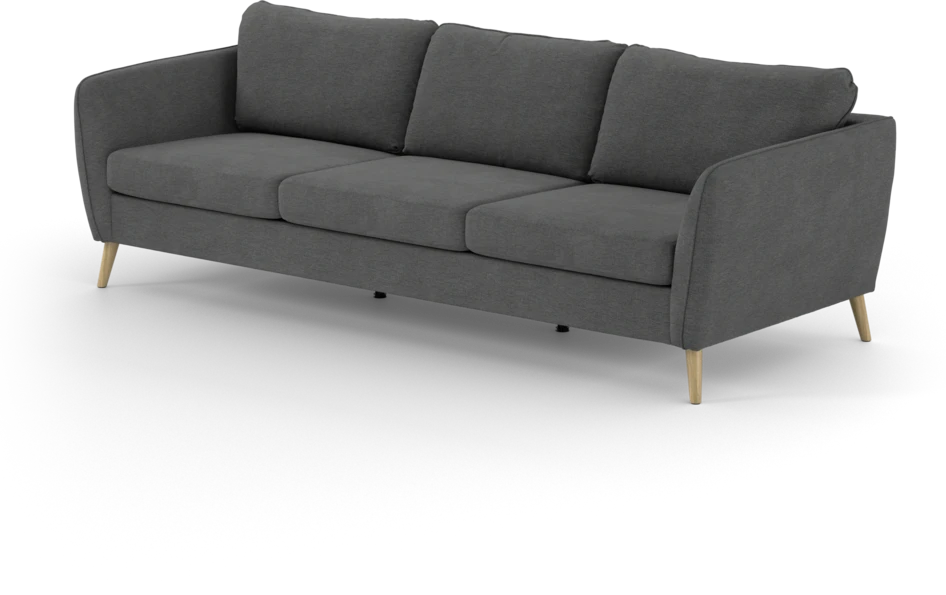 County - 3-sits soffa - Grå