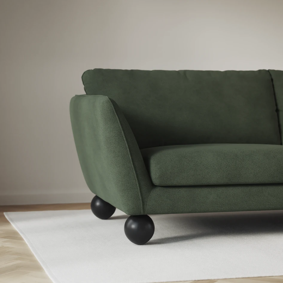 Madison Lux - Hörnsoffa 2+3-sits, hörn 2 - Grön