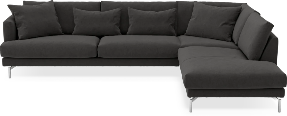 Harper - 3-sits soffa med divan höger - Grå